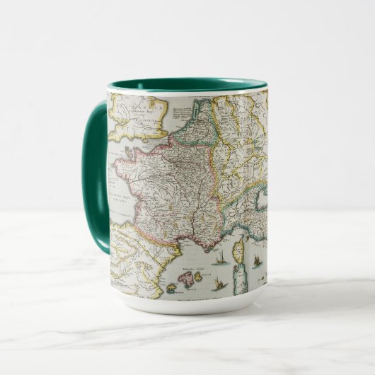 Kaart van het keizerrijk van Karel de Grote Mok (Voorkant links)