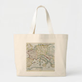 Kaart van het keizerrijk van Karel de Grote Tote Bag (Voorkant)