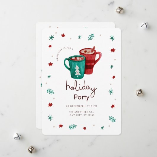 Kaart van het kerstfeest (Voorkant / Achterkant in situ)