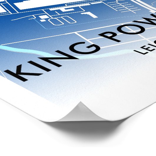 Kaart van het King Power Stadium - thuisbasis van Poster (Hoek)