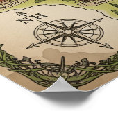 Kaart van het Koninkrijk Eldoria Poster (Hoek)