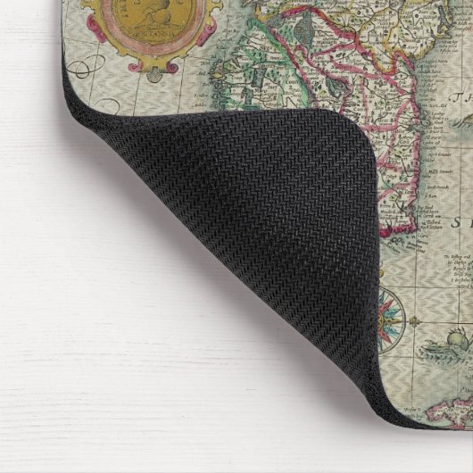 Kaart van het Koninkrijk Groot-Brittannië en Ierla Muismat (Hoek)