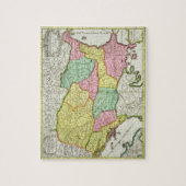 Kaart van het Koninkrijk Hongarije en de staten di Legpuzzel (Verticaal)