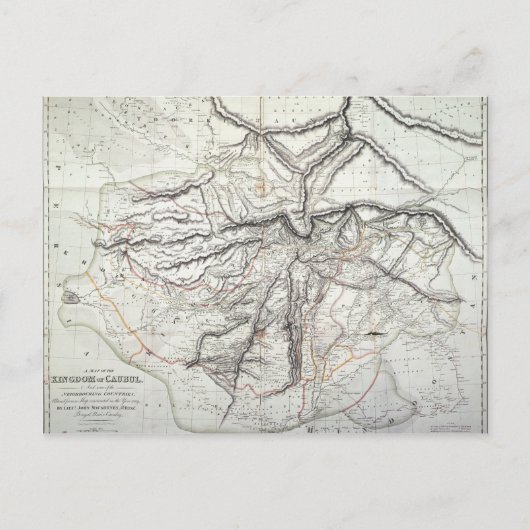 Kaart van het Koninkrijk Kabul (Voorkant)