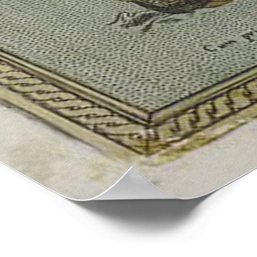  kaart van het Koninkrijk Napels (1608) Poster (Hoek)