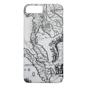 Kaart van het Koninkrijk Siam iPhone 8/7 Plus Hoesje
