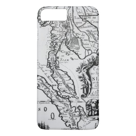 Kaart van het Koninkrijk Siam Case-Mate iPhone Case (Achterkant)