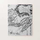 Kaart van het Koninkrijk Siam Legpuzzel (Verticaal)