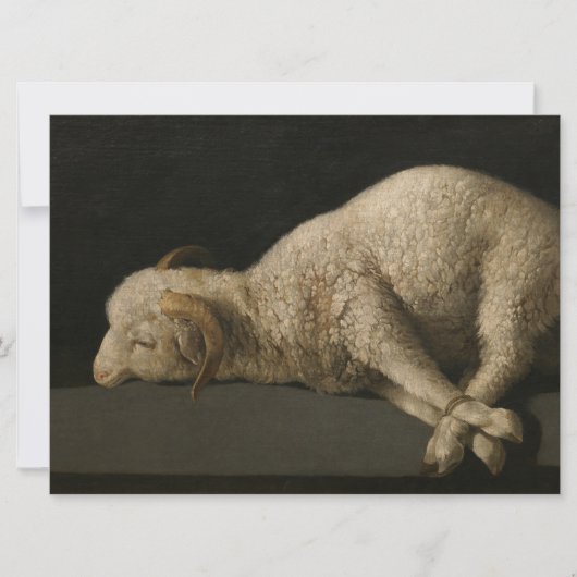 Kaart van het lam (Agnus dei) (Sacrifical Animal) (Voorkant)