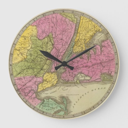 Kaart van het land 25 mijl rond de grote klok (Voorkant)