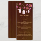 Kaart van het landelijke roze roze stemmetje jars  (Voorkant / Achterkant)