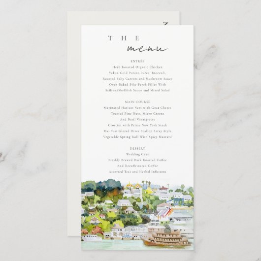 Kaart van het landschap van de rivier Cruise (Voorkant / Achterkant)