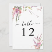 Kaart van het lentetafel van wilde bloemen (Voorkant)