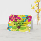 Kaart van het lerarenpensioen Henry Adams citaat (Gele Bloem)