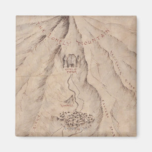 Kaart van het Lonleygebergte Magneet