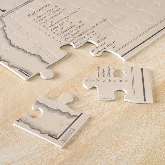 kaart van het MA (1832) Legpuzzel (Zijkant)