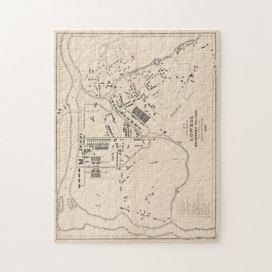  kaart van het MA (1832) Legpuzzel (Verticaal)