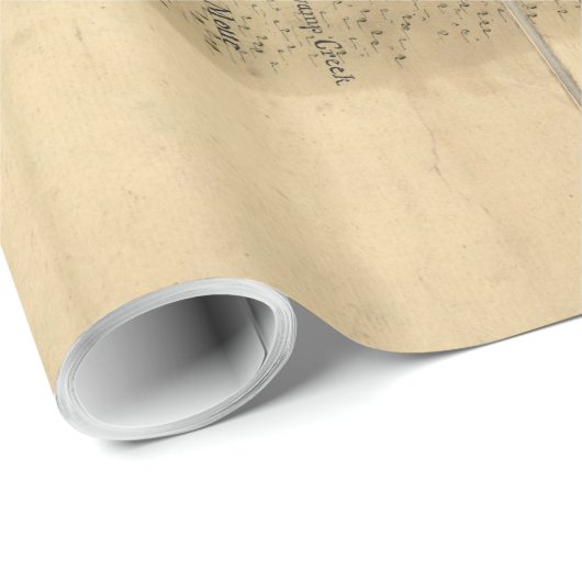  kaart van het meer van ChamPlain (1865) Cadeaupapier (Rol Hoek)