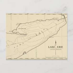  kaart van het meer van Erie New York