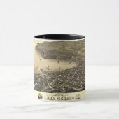 kaart van het meer van Genève Mok (Midden)