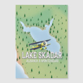 Kaart van het meer van Skadar-Albanië en Montenegr (Voorkant)