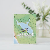 Kaart van het meer van Skadar-Albanië en Montenegr (Staand voorkant)