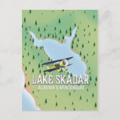 Kaart van het meer van Skadar-Albanië en Montenegr (Voorkant)