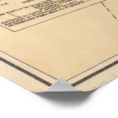 kaart van het meer van Winnipesaukee (1896) Poster (Hoek)