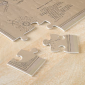 kaart van het meer van Winnipesaukee (1907) Legpuzzel (Zijkant)