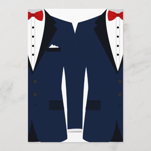 Kaart van het menu Aangepast blauw en wit homohuwe (Achterkant)