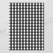 Kaart van het menu Bewakingsmenu Rood en zwart (Achterkant)