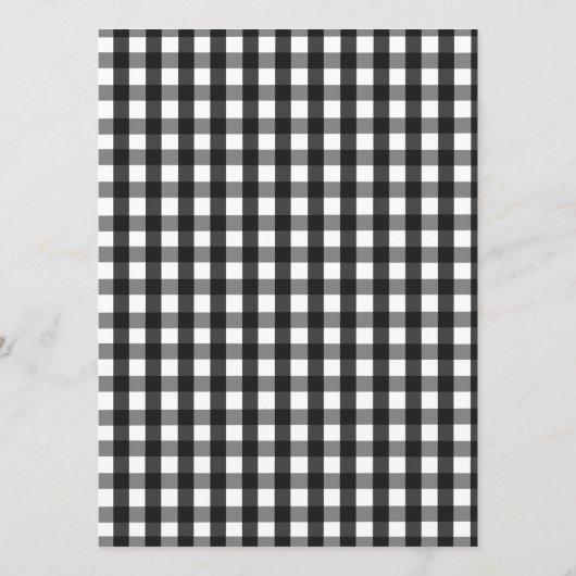 Kaart van het menu Bewakingsmenu Rood en zwart (Achterkant)