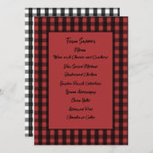 Kaart van het menu Bewakingsmenu Rood en zwart (Voorkant / Achterkant)