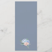 Kaart van het menu Dusty Blue Florals (Achterkant)