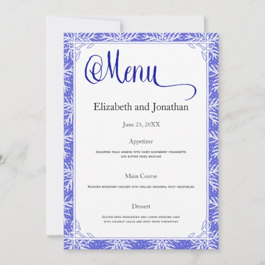 Kaart van het menu Groene verkenningsberichten voo (Voorkant)