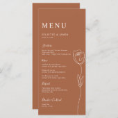 Kaart van het menu Roos van de serie (Voorkant / Achterkant)