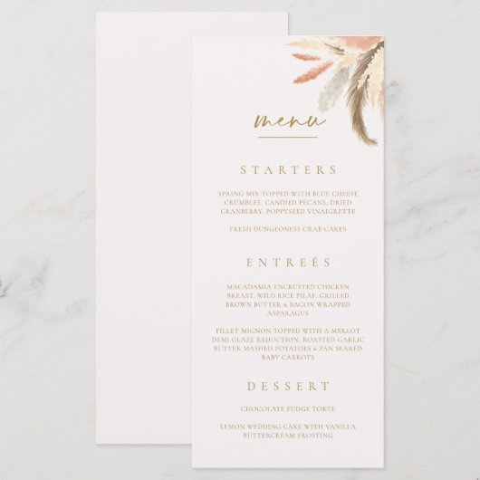 Kaart van het menu Weddenschappen (Voorkant / Achterkant)