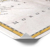  kaart van het Middellandse-Zeegebied (1745) Poster (Hoek)