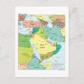 Kaart van het Midden-Oosten (Voorkant)