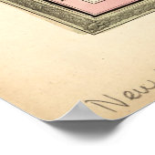 Kaart van het Midden-Oosten (1846) Poster (Hoek)