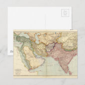 Kaart van het Midden-Oosten en Zuidoost-Azië (1912 (Voorkant / Achterkant)