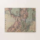 kaart van het Midden-Oosten Legpuzzel (Horizontaal)