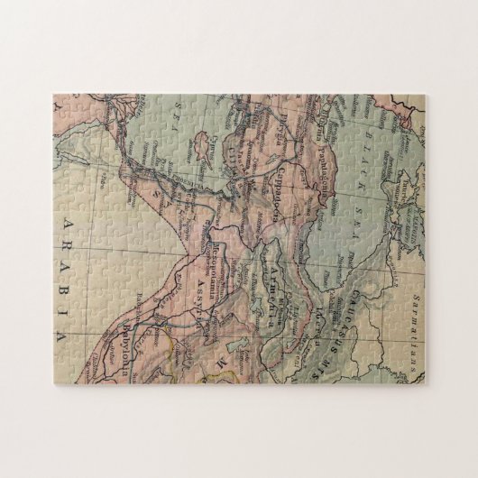  kaart van het Midden-Oosten Legpuzzel (Horizontaal)