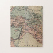 kaart van het Midden-Oosten Legpuzzel (Verticaal)