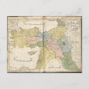 Kaart van het Midden-Oosten van Cedid Atlas (1803)