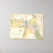 Kaart van het Midden-Oosten van Cedid Atlas (1803) Canvas Afdruk (Voorkant)
