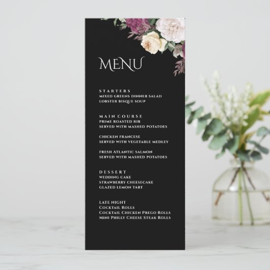 Kaart van het moderne zwarte bruine pinda's bruilo (Staand voorkant)