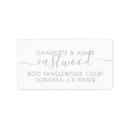 Kaart van het monogram Notitie Etiket