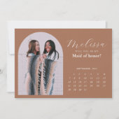 Kaart van het mooie Arch Bridesmaid-voorstel (Voorkant)