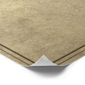 Kaart van het Mythisch Land Wisconsin Poster (Hoek)